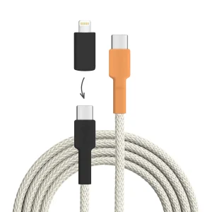 Königspinguin USB C - USB C + Lightning (iPhone)