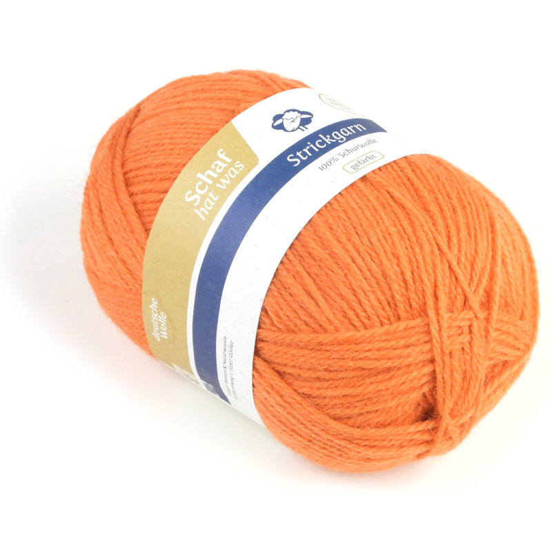 Strickgarn orange