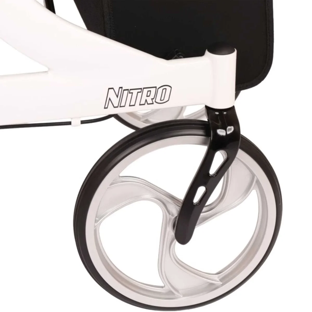 Drive Medical Premium Leichtgewicht-Rollator Nitro, gepolsterter Sitz - Gr. M, weiß – Bild 5