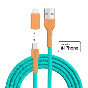 Eisvogel USB A - USB C + Lightning (iPhone)