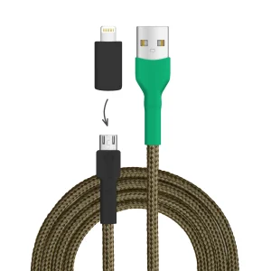 Kakapo USB A - Micro USB + Lightning (iPhone)