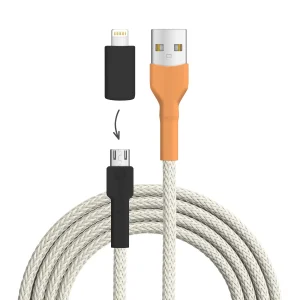 Königs­pinguin USB A - Micro USB + Lightning (iPhone)