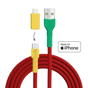 Unzer­trennliche USB A - USB C + Lightning (iPhone)