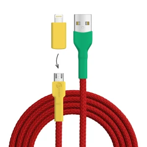 Unzer­trennliche USB A - Micro USB + Lightning (iPhone)