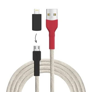 Weißrücken­specht USB A - Micro USB + Lightning (iPhone)