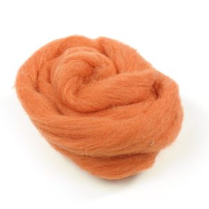 Handfilzwolle orange