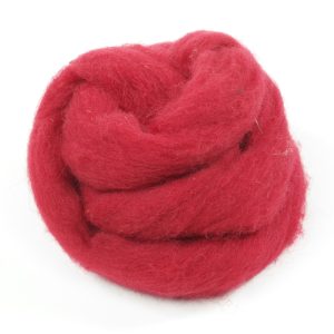 Handfilzwolle rot