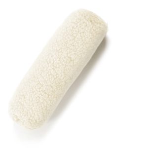 Wollflor-Nackenrolle mit RV wollweiss