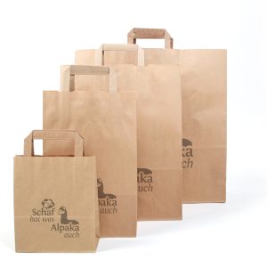 Trage- und Einpacktasche Papier