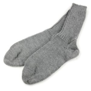 Socke dick grau – 100% Alpaka