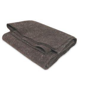 Wollfilz 3mm, fest genadelt / grau-braun