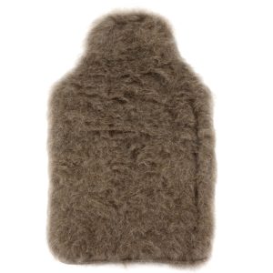Wärmflaschenbezug Alpakaflor-Flausch braun – Sonderangebot