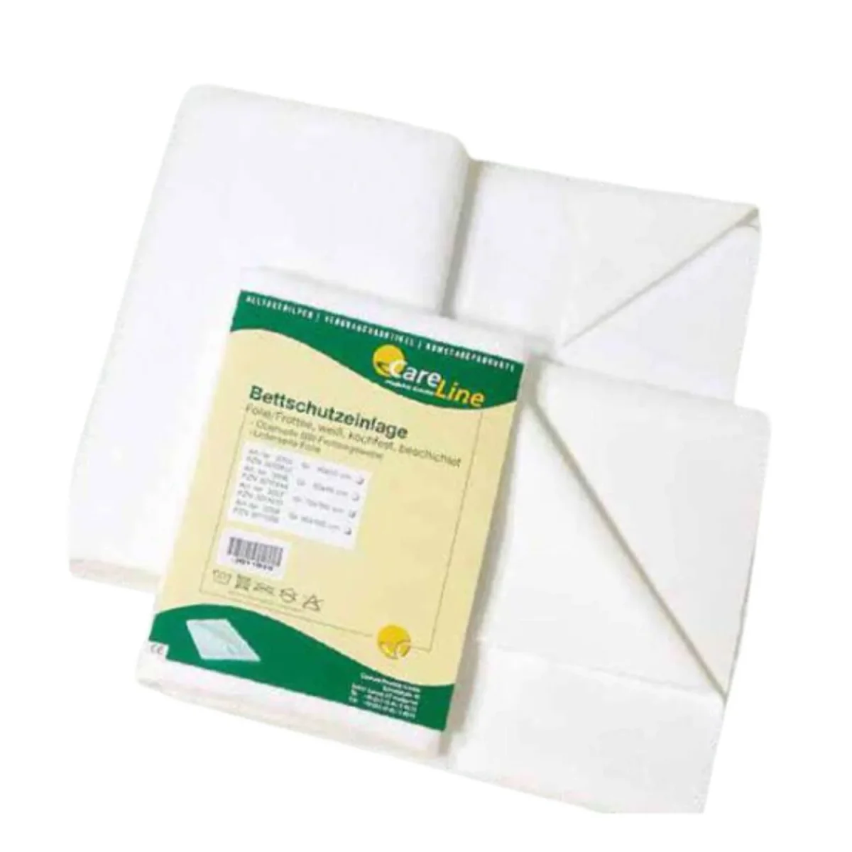Bettschutzeinlage Frottee/PU, atmungsaktiv, weiß - 200x200 cm – Bild 2