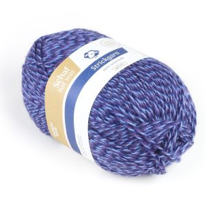 Strickgarn blau-meliert