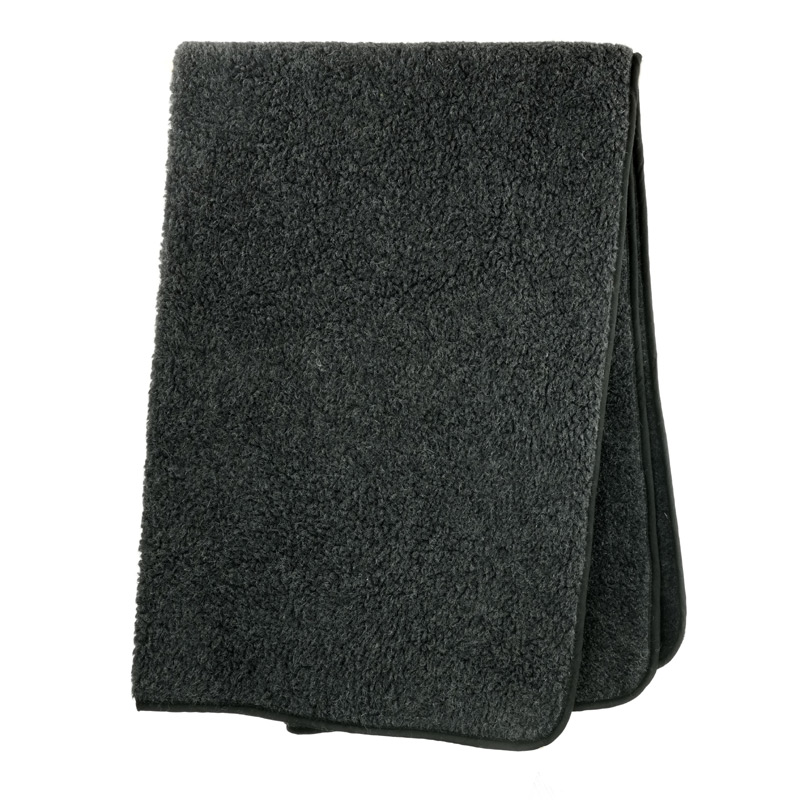 Decke Wollflor anthrazit