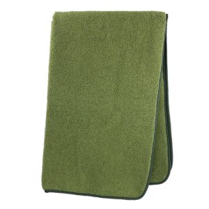 Decke Wollflor grün