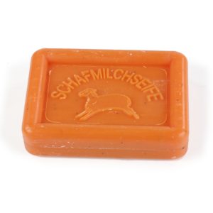 Schafmilch-Seife eckig – Sanddorn