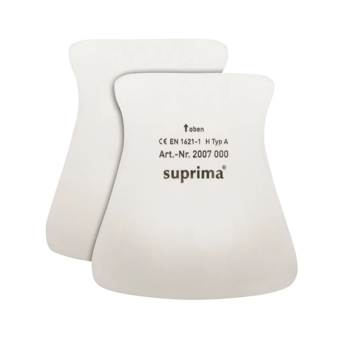 Suprima 2007 001, Hüft-Protektoren für Hüftschutzhose aus viscoelastischem Weichschaum, waschbar