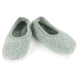 Ballerina Puschen Wollflor grün