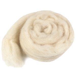 Spinnband/Kammzug fuchsfarbig Naturfarbe