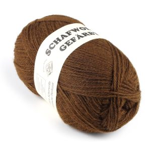 Strickgarn goldbraun – Sonderangebot
