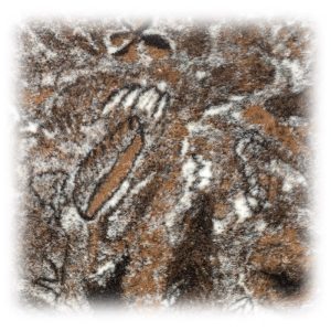 Wollflor mit Muster HERBSTLAUB, ungeraut