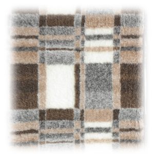 Wollflor mit Muster KARO, ungeraut